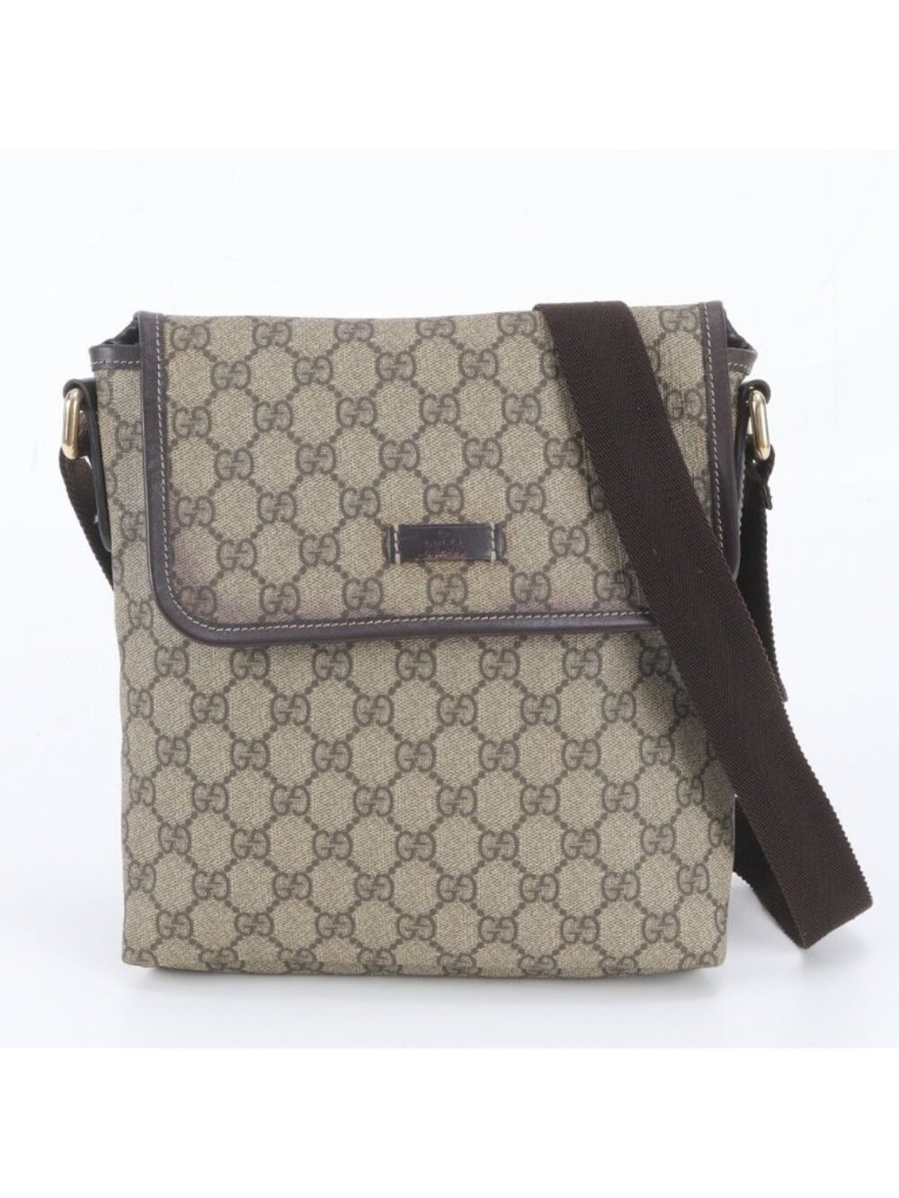 Gucci GG Supreme Leather Shoulder Bag Crossbody Messenger Business